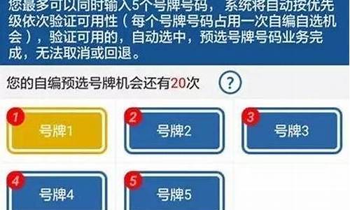 二手车选号怎么是3位的,二手车选车号